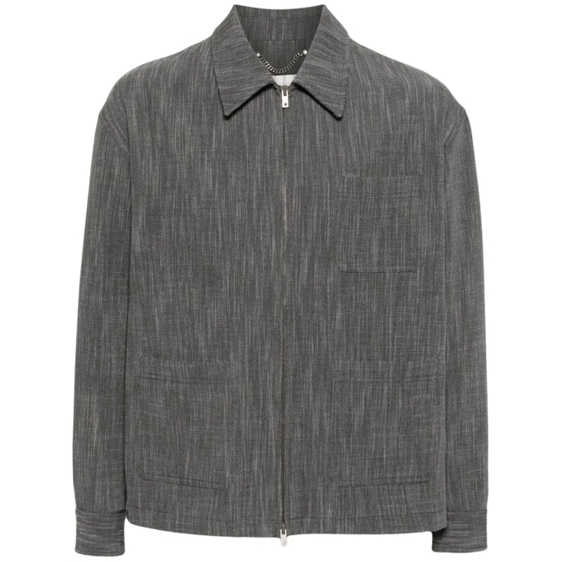 Golden Goose  Medium Grey Mélange Virgin Wool Blend Jacket Grey