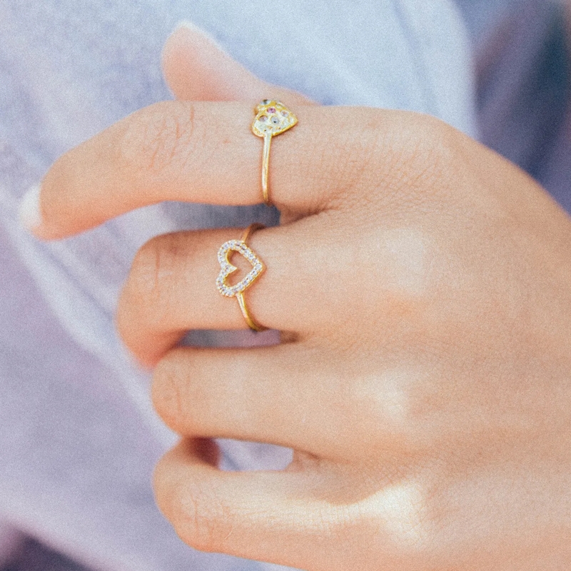 Haze & Glory Ring Ring Heart Turmalin Saphire Alexandrit 375 Gelbgol gold(Image 4)