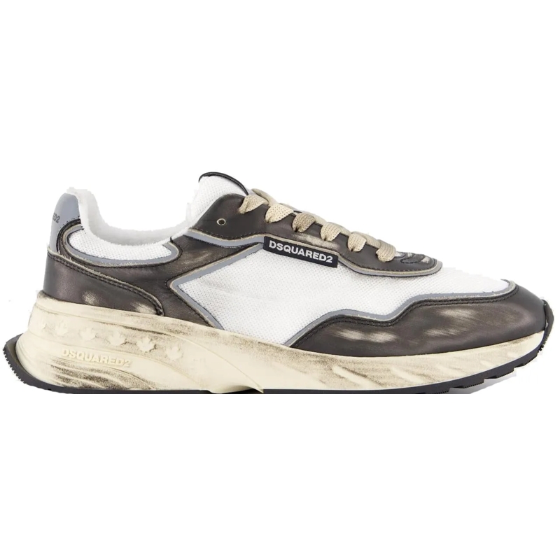 Dsquared2 Low-Top-Sneaker Heren Sprinter Sneaker Zwart/Wit schwarz