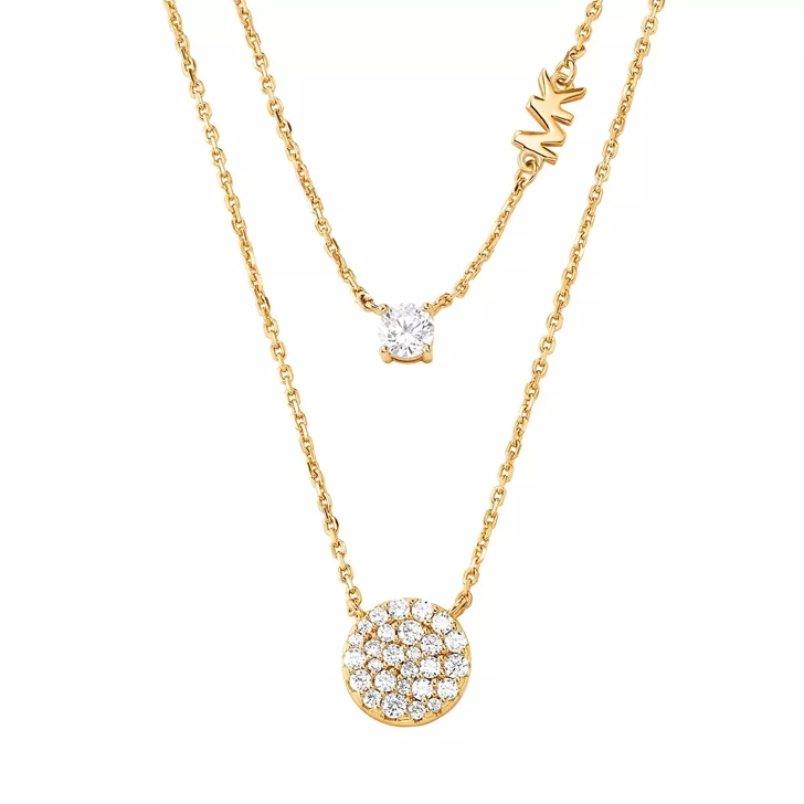 Michael kors necklace gold discount