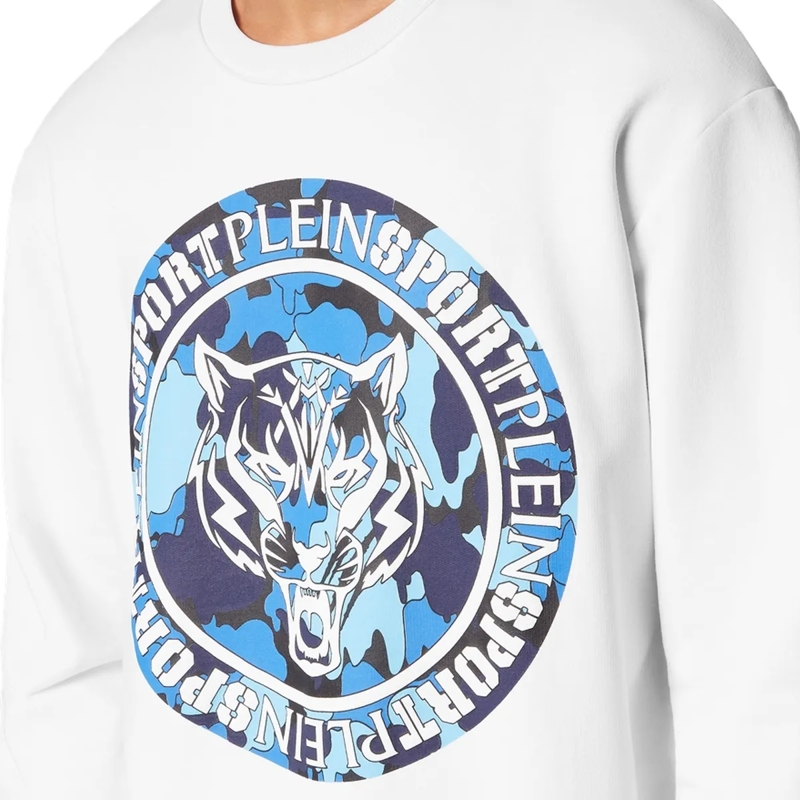Plein Sport Top Sweatshirt Carbon Tiger weiss(Image 5)