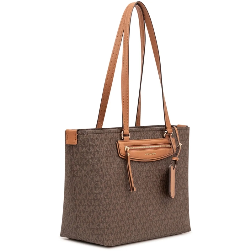 MICHAEL Michael Kors Weekender Borsa Tote con Manici Lunghi e Tasca braun(Image 2)