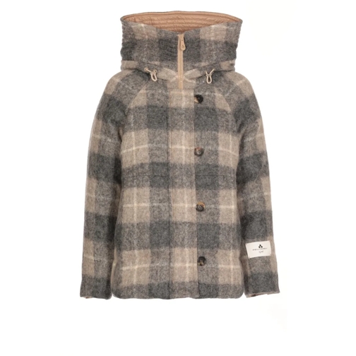 Peuterey Veste de transition Tamboc Wool Check Jacket Grey