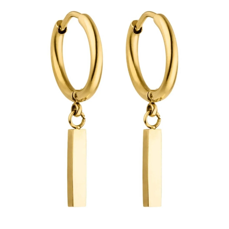 Purelei Ohrstecker Ohrringe Huli Creole gold