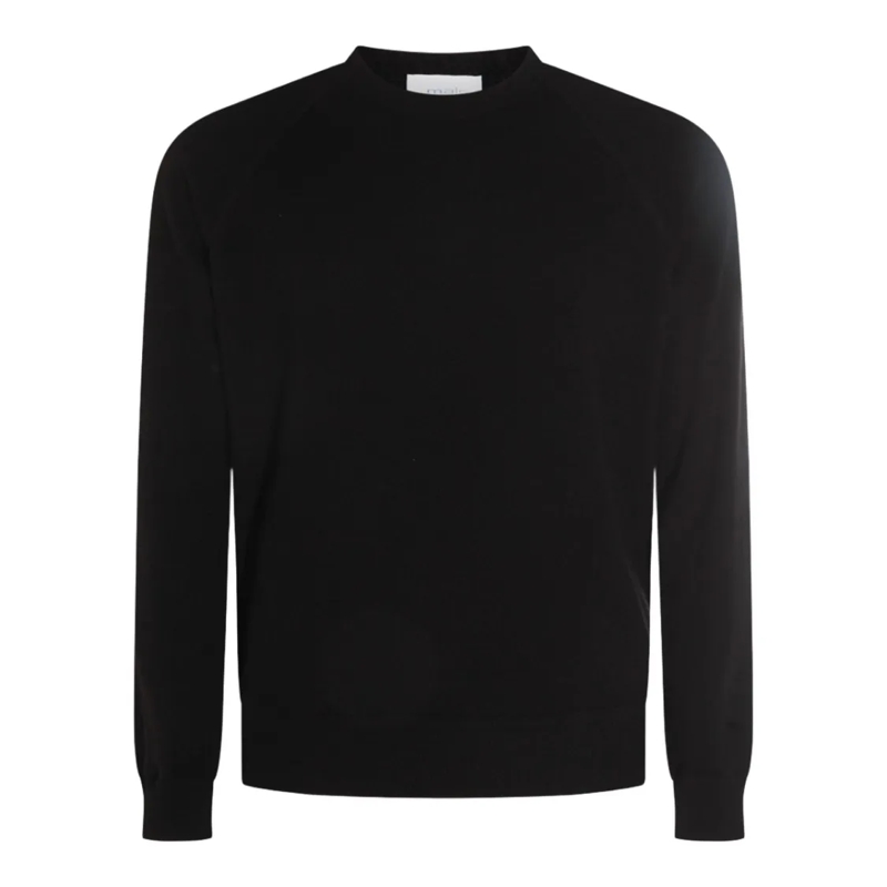 Malo Trui Black Crew Neck Sweater Black