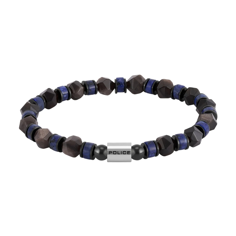 Police Armband Armband Rockcore- Herrenarmband- Farbe: braun- schwarz