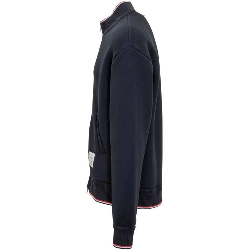 Thom Browne Blouson aviateur Thom Browne Bomber Blu con Zip dunkelblau(Image 3)