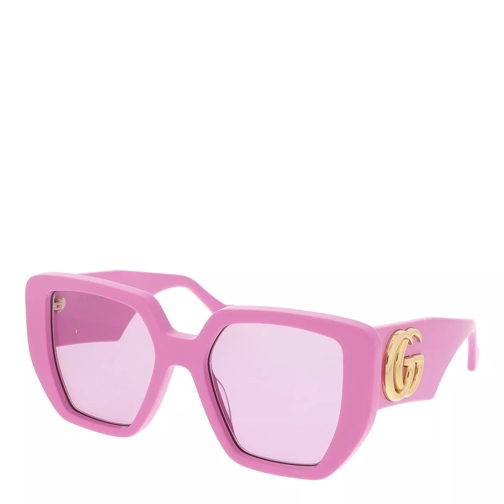 Gucci GG0956S-006 54 Sunglass Woman Acetate Pink-Pink-Pink Sonnenbrille