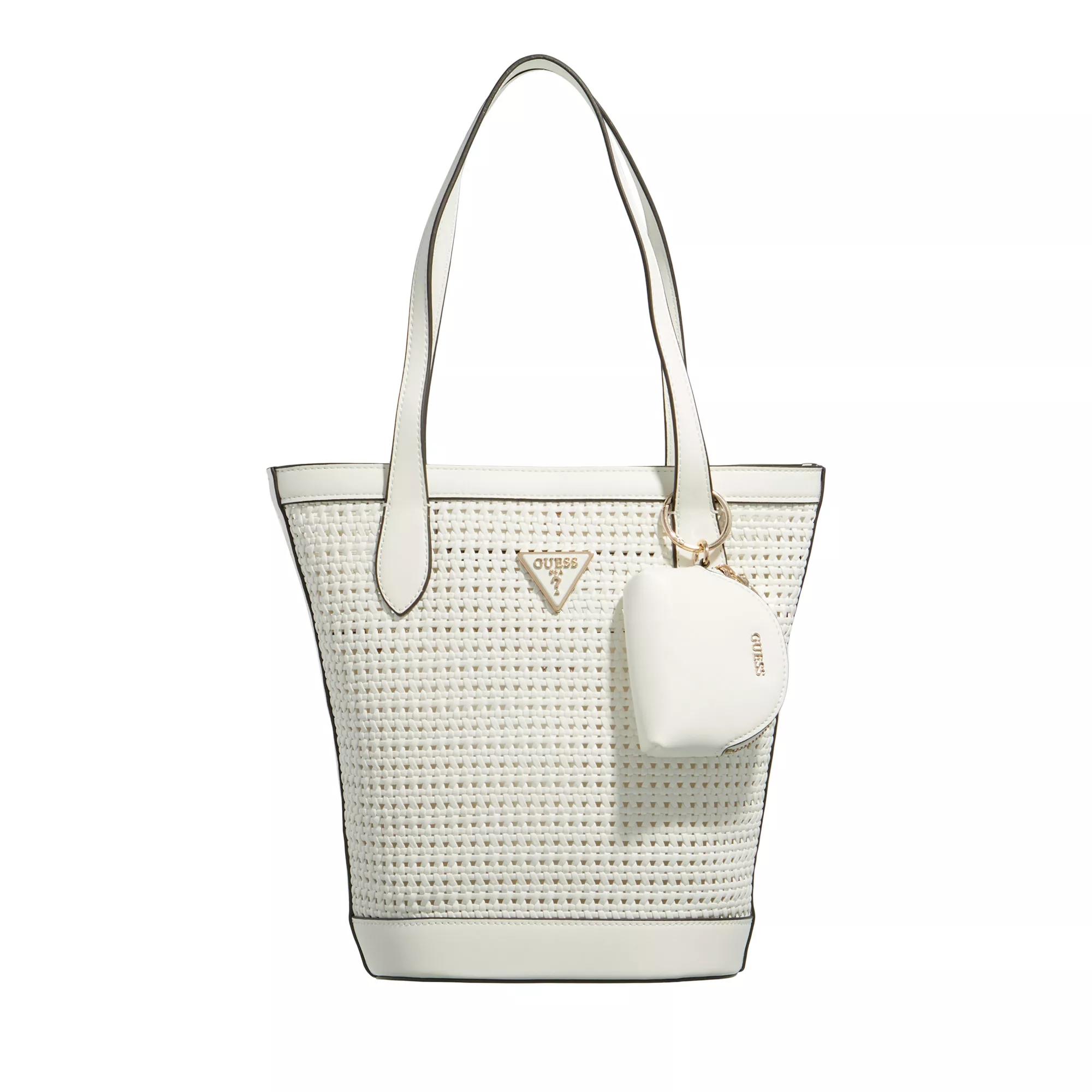 Guess Emelda Tote White Shopping Bag