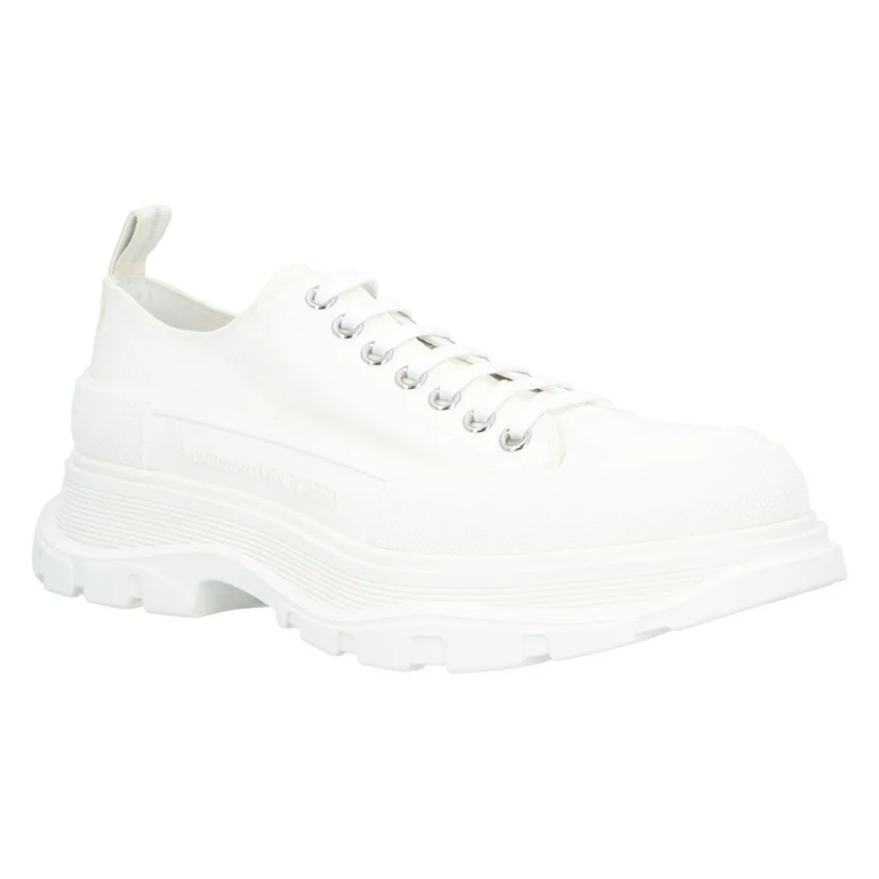 Alexander McQueen Lage-top sneaker Tread Slick Lace Up In White White