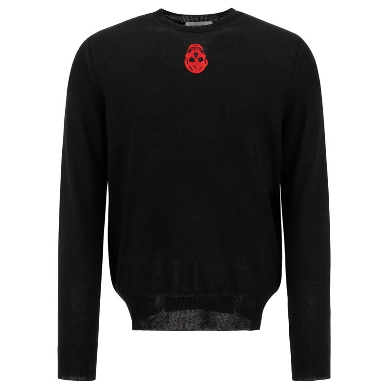 Alexander McQueen  "Inverted Skull" Sweatshirt Black