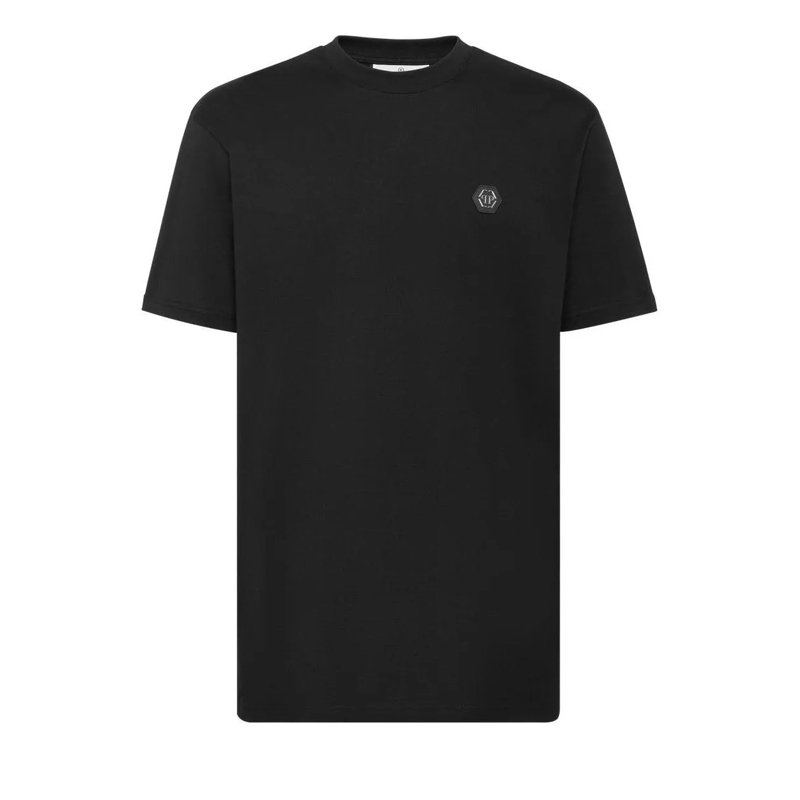 Philipp Plein T-Shirt T-Shirt Gothic Plein Mit Schmucksteinen schwarz