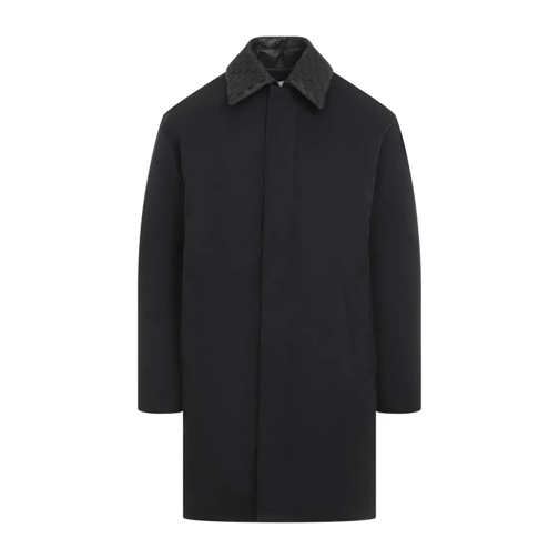 Bottega Veneta Tech Nylon Puffer Long Jacket Black Övergångsjacka