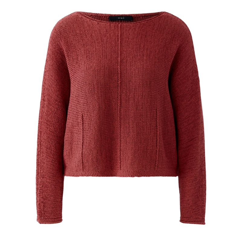 Oui Pullover Pullover beere