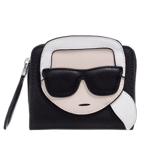 Karl Lagerfeld K/Ikonik Karl Klassik Sm Wlt Black/Multi Tvåveckad plånbok