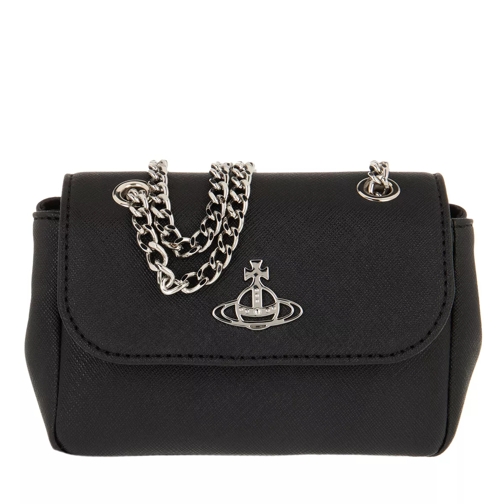 Vivienne Westwood Derby Small Purse With Chain Black Wallet On A Chain