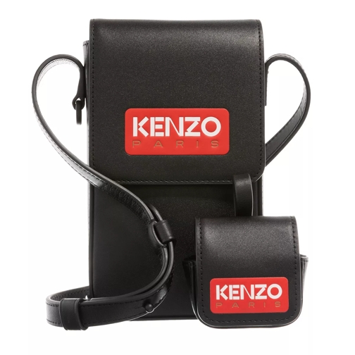 Kenzo Kenzo Emboss Black Phone Bag