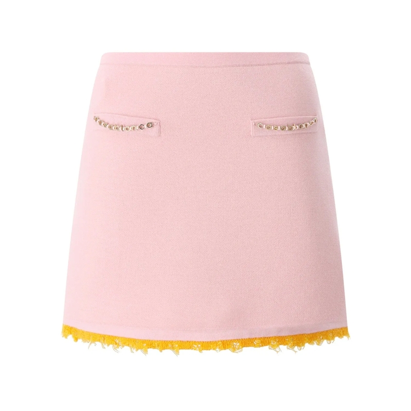 Casablanca Minirock Minirock aus Wollmix pink