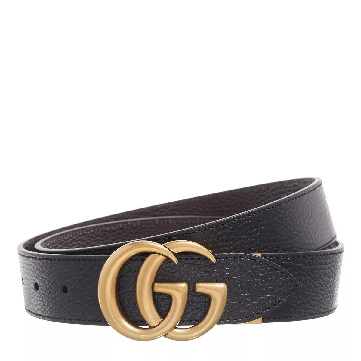 Gucci Double G Reversible Belt Leather Black Brown Wendegurtel