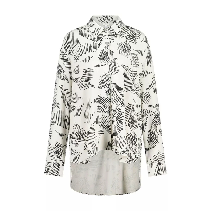 Sportalm  Bluse mit Print Hellgrau