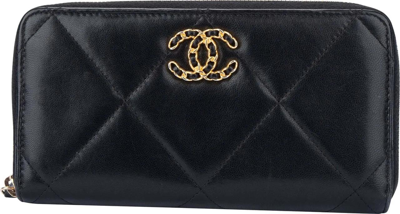 Chanel Portemonnaie - Chanel Quilted Lambskin 19 Wallet - Gr. unisize - in Bunt - für Damen