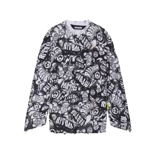 Barrow All-Over Graphic Sweater Black 