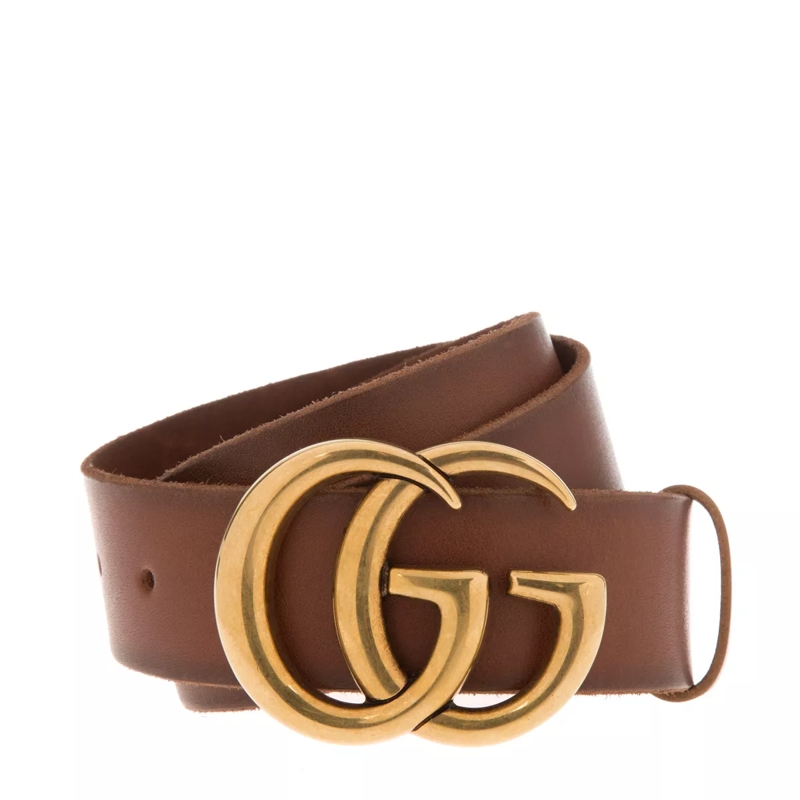 Gucci Ledergürtel GG Leather Belt Cognac