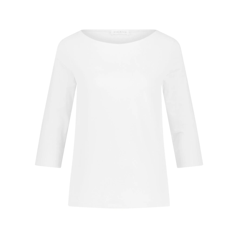 Kimmich Trikot T-shirt à manches 3/4 Shirt aus Viskose-Crêpe weiß(Image 15)