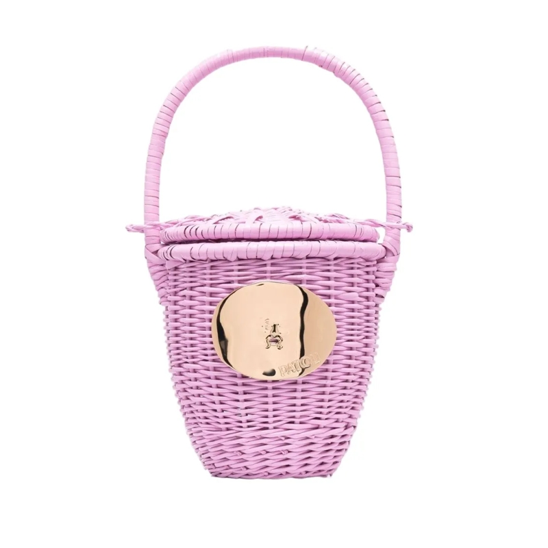 Patou Bucket Bag Structured Handbag With Clean Lines Pink