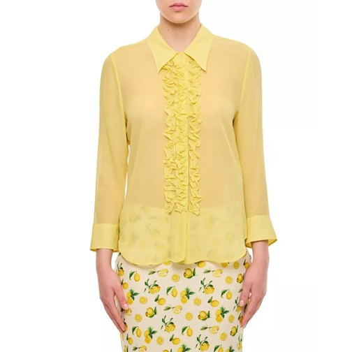 Stella McCartney Ruffled Slim Shirt Yellow 