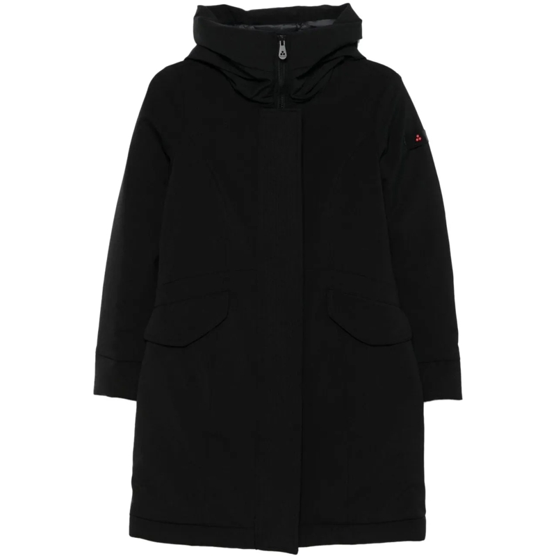 Peuterey Veste d'été Down coat with wide collar 'Emin' schwarz