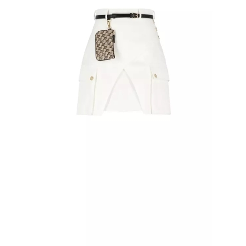 Elisabetta Franchi Cotton Miniskirt White 