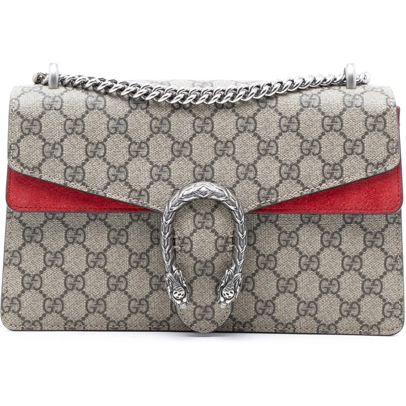 Gucci Schultertasche Medium GG Supreme Dionysus Shoulder Bag braun