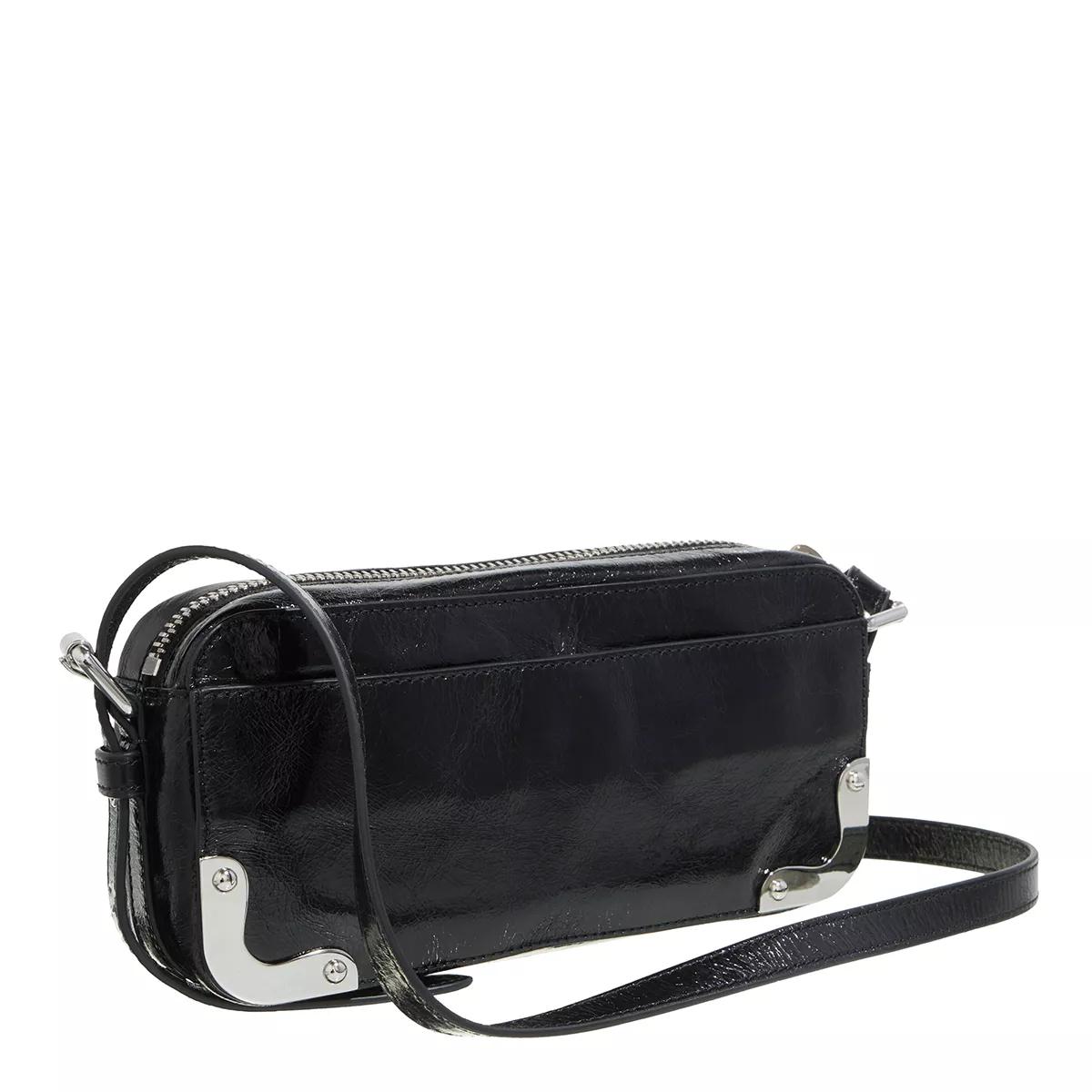 Moschino Crossbody bags Metal Corner Shoulder Bag in zwart