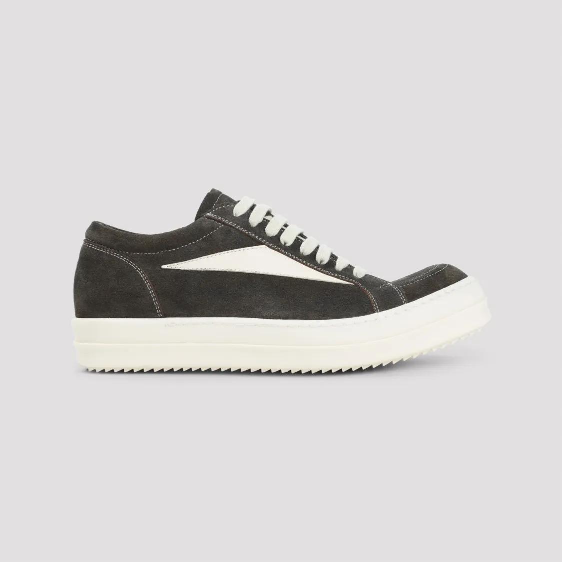 Thumbnail - Rick Owens Low-Top Sneaker - Indigo Blue Suede Leather Vintage Sneakers With Co - Gr. 42 (EU) - in Blau - für Damen