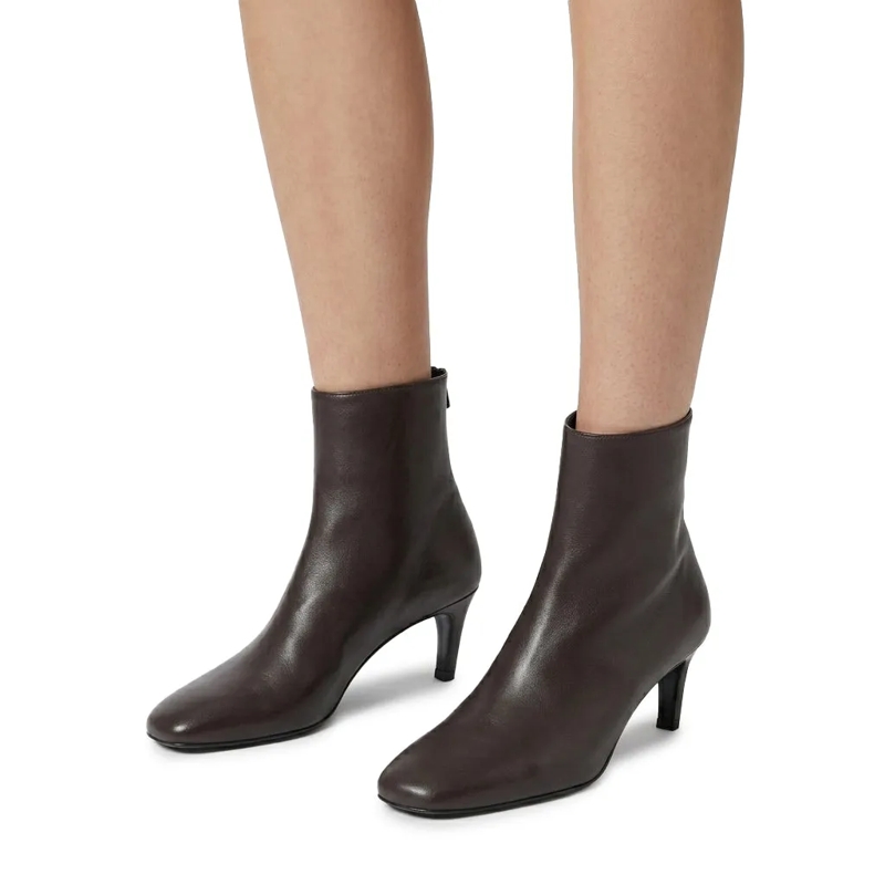 TOTEME Stiefeletten Stiefeletten aus Nappaleder braun(Image 2)