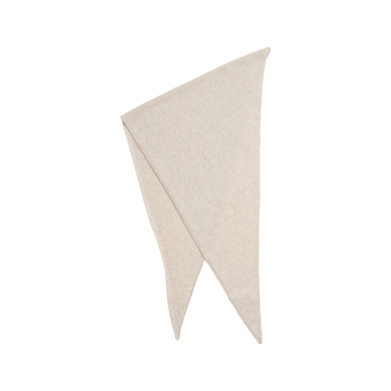 Mvm Lichtgewicht Sjaal Triangular Beige Knit Scarf Neutrals