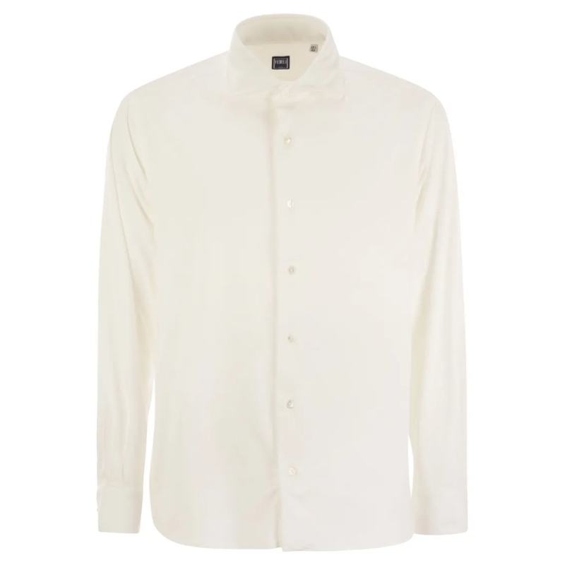 Fedeli Hemd Giorgio - Techno Jersey Shirt Neutrals