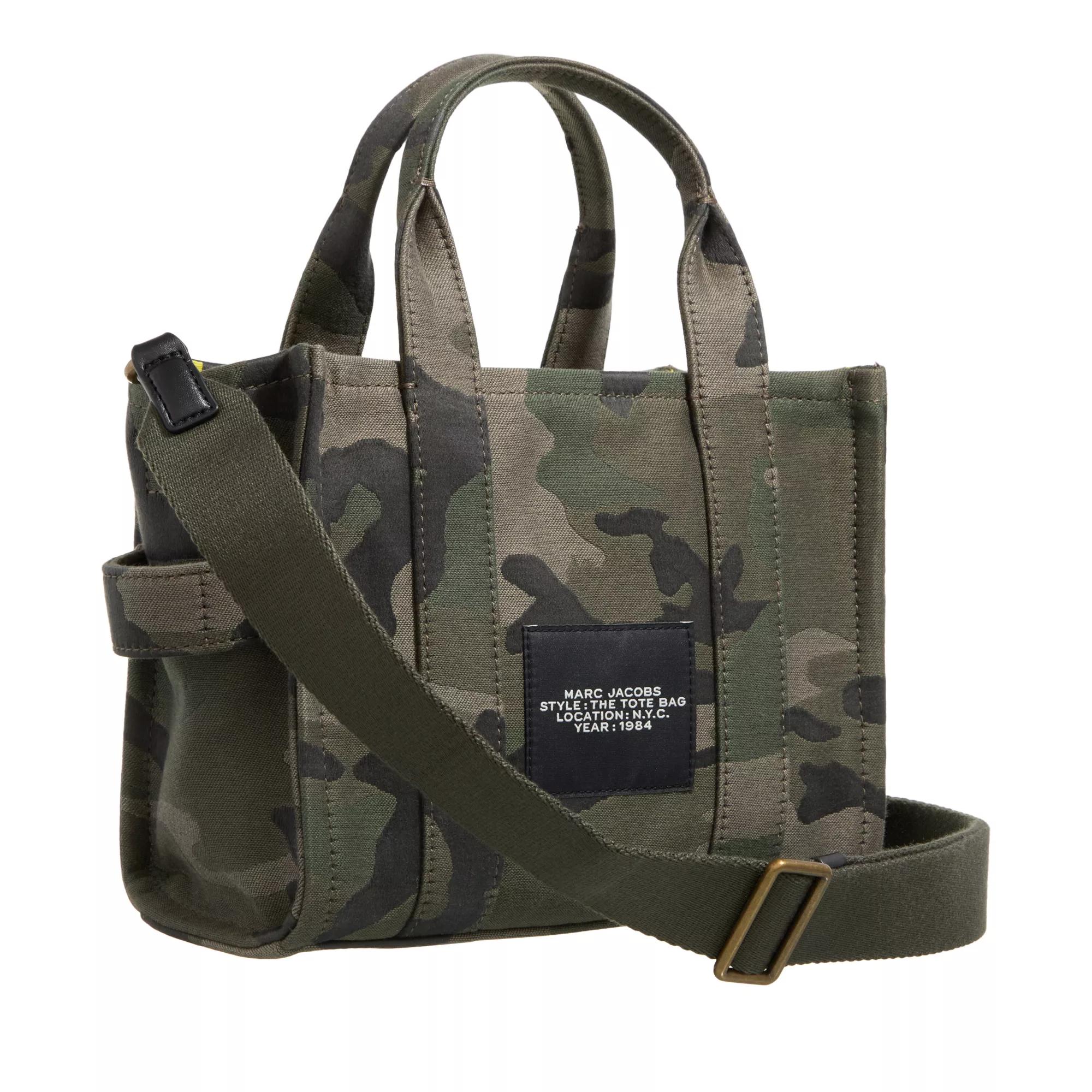 Marc Jacobs Shoppers & Totes The Camo Jacquard Small Tote Bag in groen