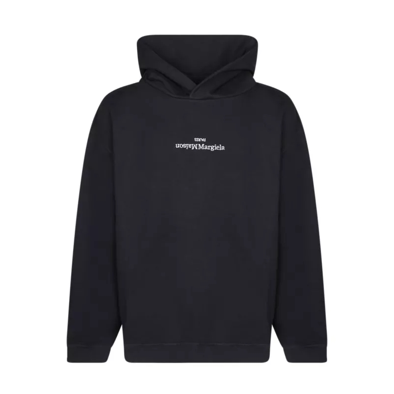 Maison Margiela  Black Jersey Hoodie Black