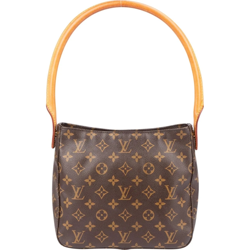 Louis Vuitton Schultertasche Louis Vuitton Canvas Monogram Looping MM Shoulder  braun