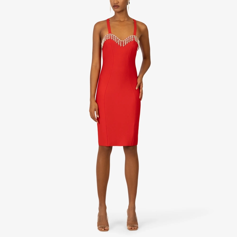 Kraimod Midikleid Bandagekleid rot(Image 10)