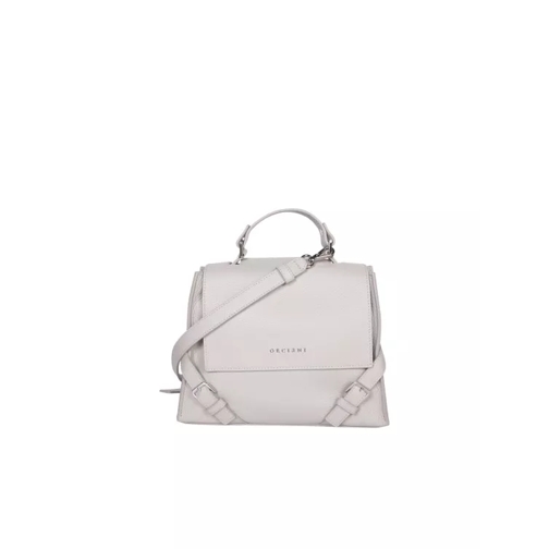 Orciani Shoulder Strap Leather Bag White Schultertasche