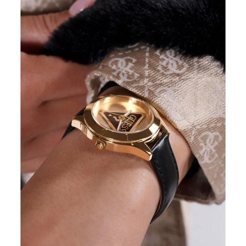 Guess Quarzuhr Quarz-Analoguhr Tri Plaque schwarz(Image 6)