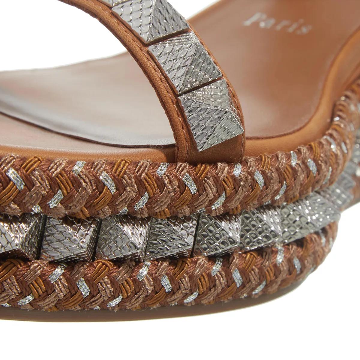Thumbnail - Christian Louboutin Sandalen - Pyraclou - Gr. 41 (EU) - in Braun - für Damen