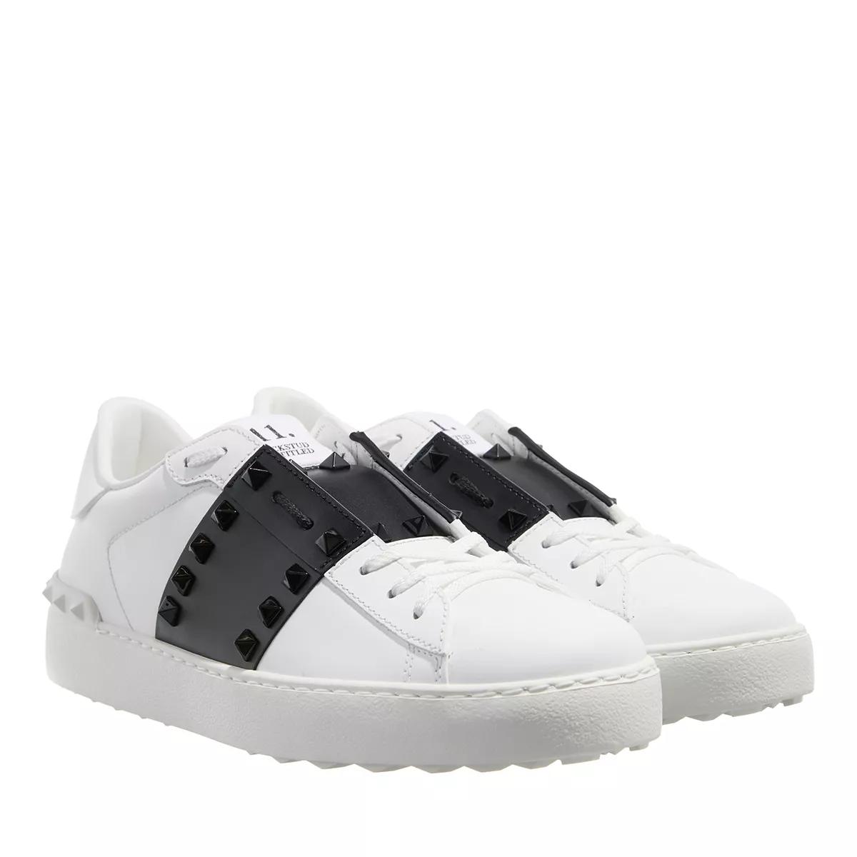 Valentino white discount and black sneakers