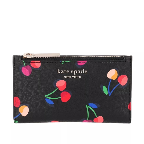 Kate Spade New York Small Slim Bifold Wallet  Black Multi Portefeuille à deux volets