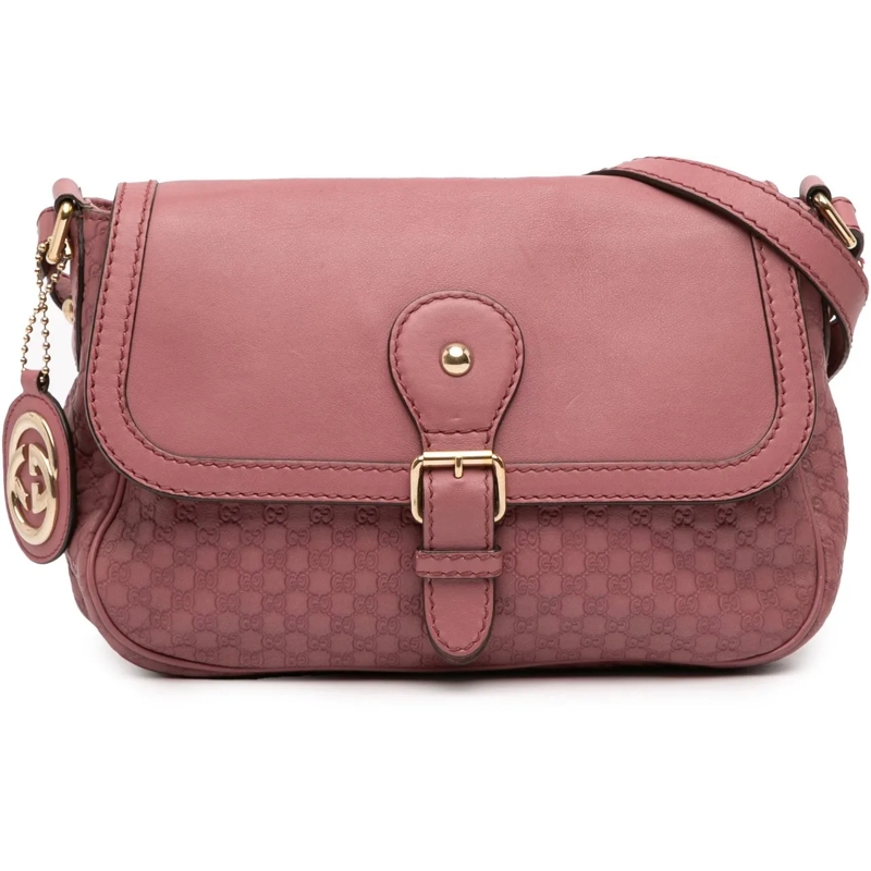 Gucci Sac à bandoulière Microguccissima Sukey Crossbody rose