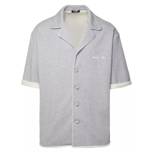 Balmain Cotton Shirt Grey 