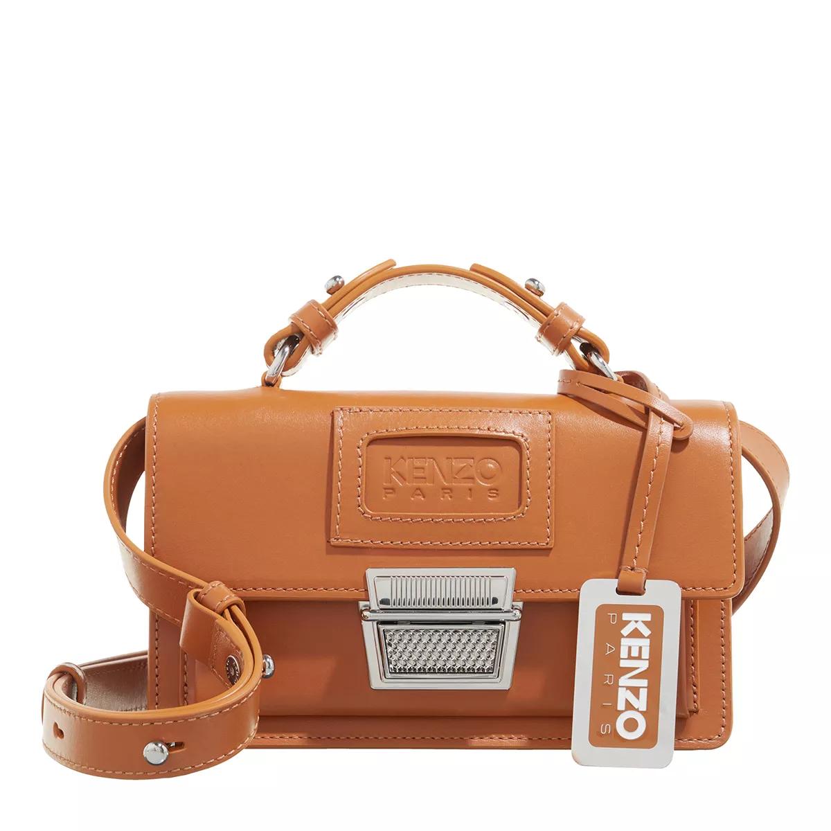 Kenzo Kenzo Rue Vivienne Dark Camel Satchel